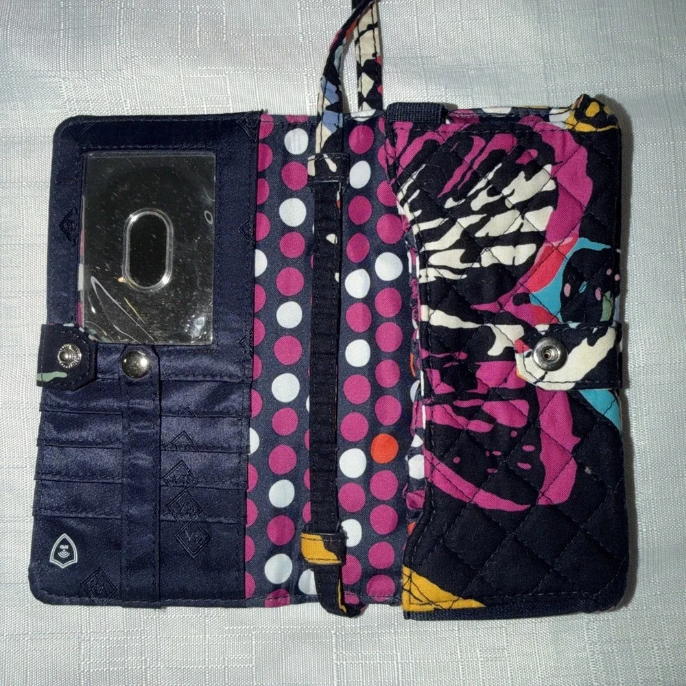 Vera Bradley Crossbody Wallet Purse Small Butterfly Flutter Pattern RFID NWOT